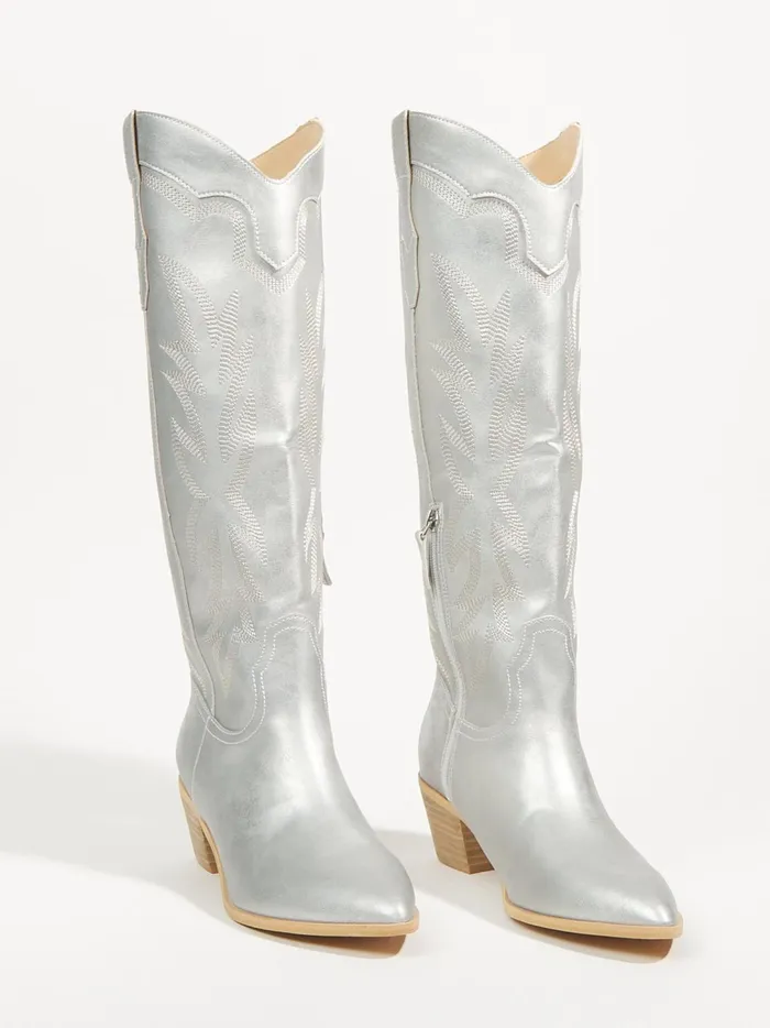 Women Samantha Metallic Boots Silver Altar039d State Boots Booties
