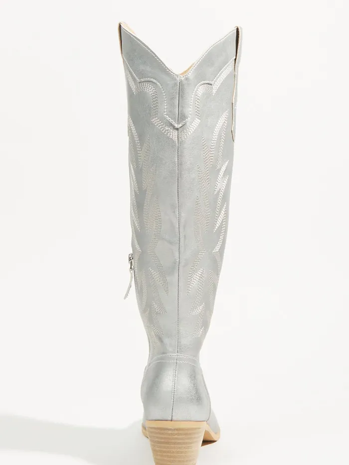 Women Samantha Metallic Boots Silver Altar039d State Boots Booties