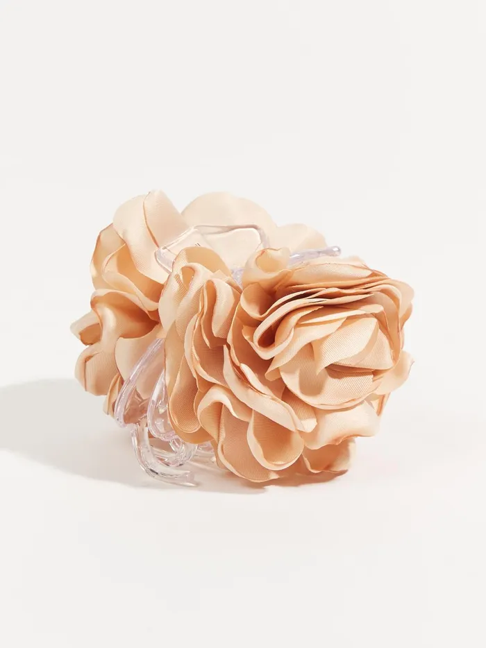 Women Silk Flower Claw Clip White Altar039d State Hair Accessories