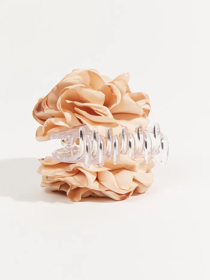 Women Silk Flower Claw Clip White Altar039d State Hair Accessories