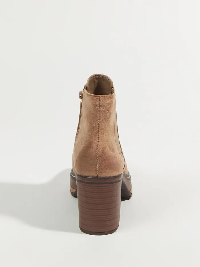 Women Sonata Platform Booties Taupe Altar039d State Boots Booties