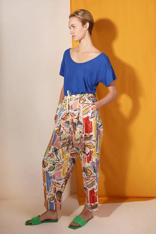Women Square Cut Tee Cobalt LF Markey Tops