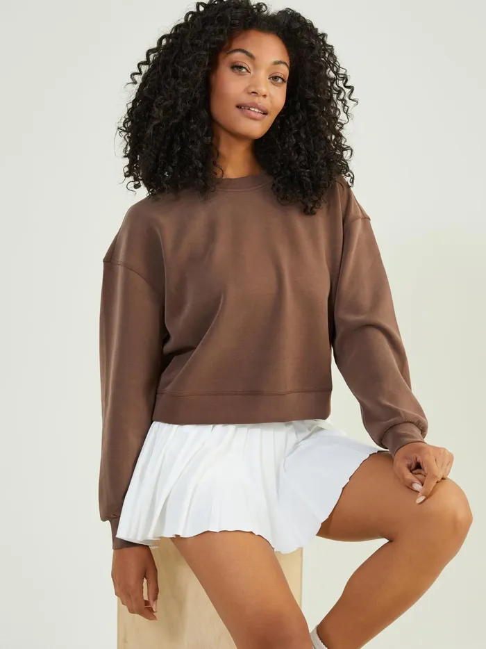 Women Supersoft Sweatshirt Chocolate Altar039d State Activewear