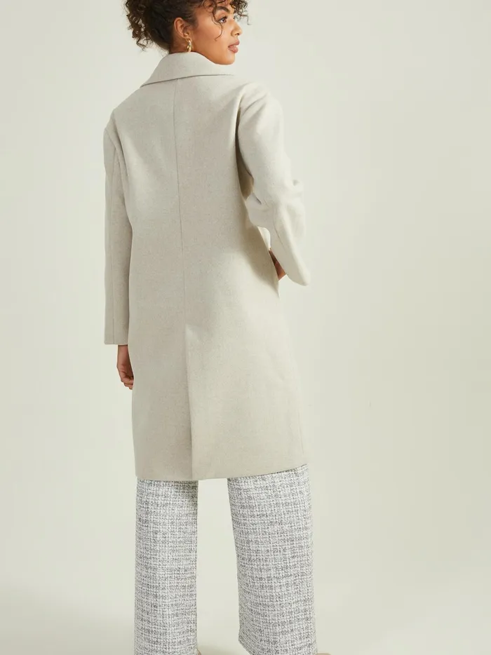 Women Sutton Long Wool Peacoat Taupe Altar039d State Jackets