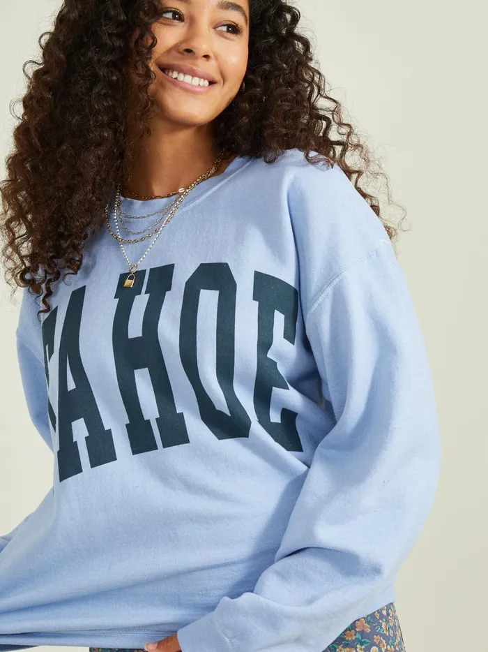 Women Tahoe Fleece Sweatshirt Mistyblue Altar039d State Graphics