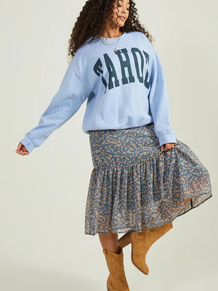 Women Tahoe Fleece Sweatshirt Mistyblue Altar039d State Graphics