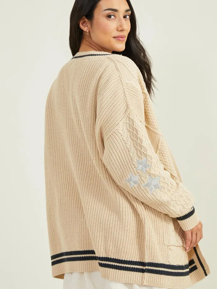 Women Talia Cable Cardigan Natural Altar039d State Sweaters