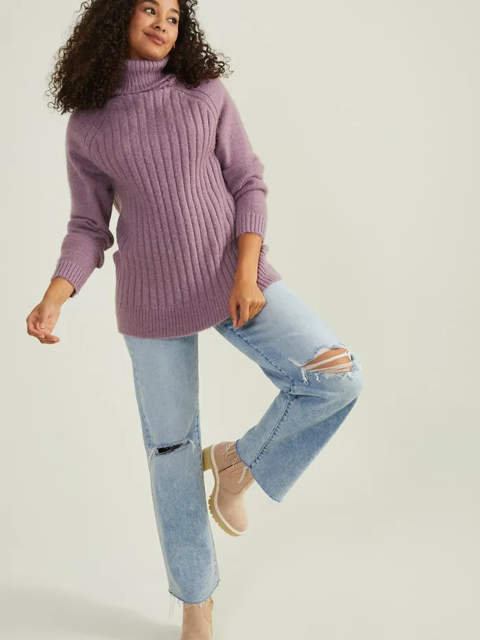 Women Tara Turtleneck Tunic Sweater Elderberry Altar039d State Sweaters