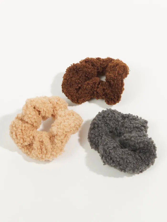 Women Teddy Scrunchie Pack Brown Altar039d State Hair Accessories