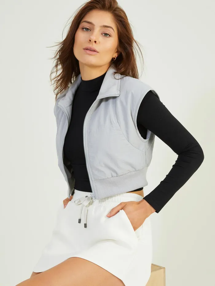 Women Too Cool Cropped Top Black Altar039d State Activewear