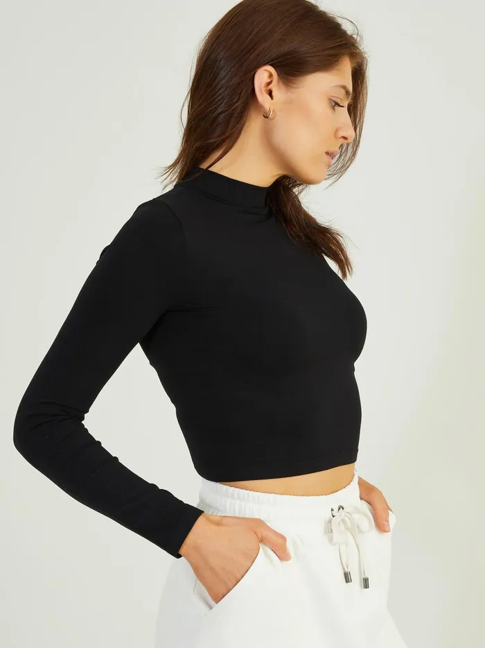 Women Too Cool Cropped Top Black Altar039d State Activewear