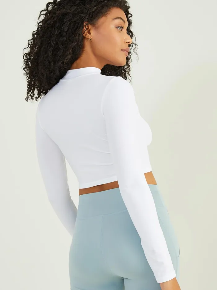 Women Too Cool Cropped Top White Altar039d State Activewear