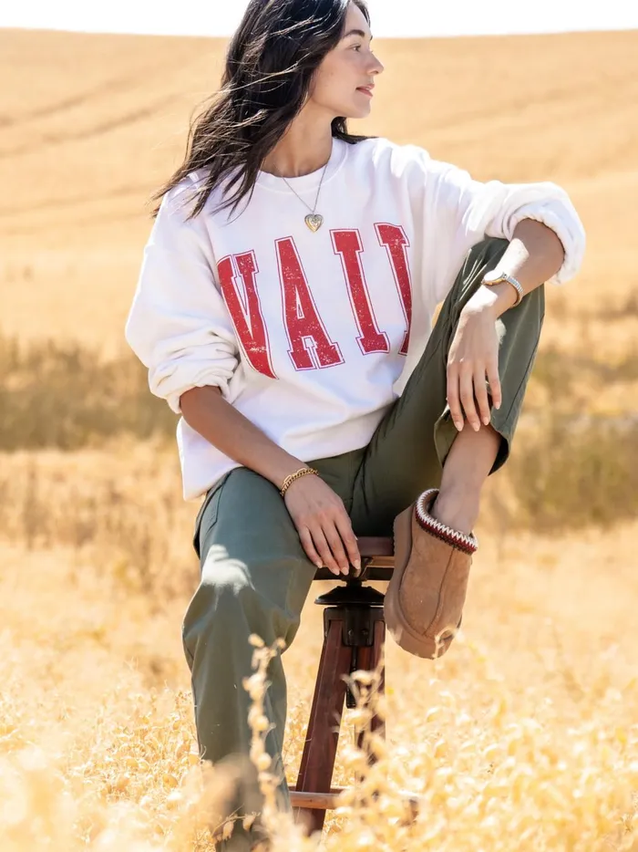 Women Vail Fleece Sweatshirt White Altar039d State Graphics