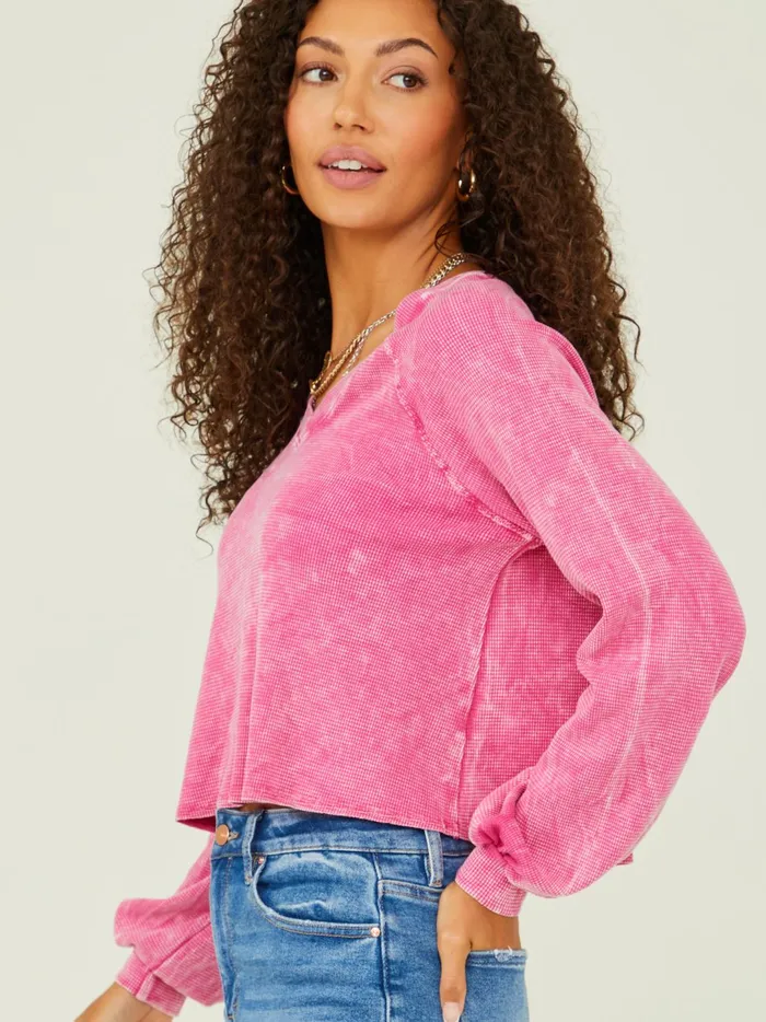 Women Viola Thermal Top Shockingpink Altar039d State Blouses