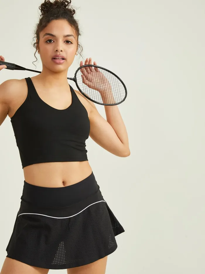 Women Waterfall Cropped Tank Black Altar039d State Activewear