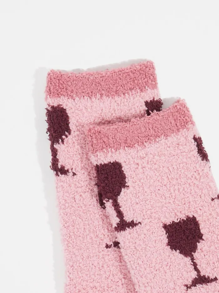 Women Wine Glass Cozy Socks Lightblush Altar039d State Socks