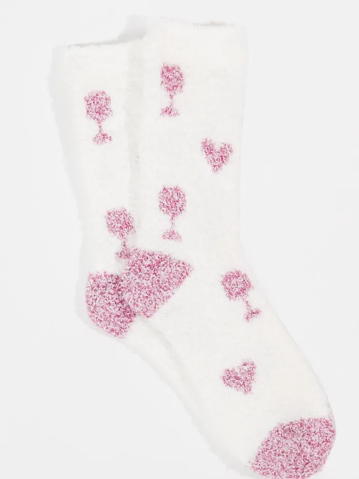 Women Wine Icon Cozy Socks Ivorywine Altar039d State Socks