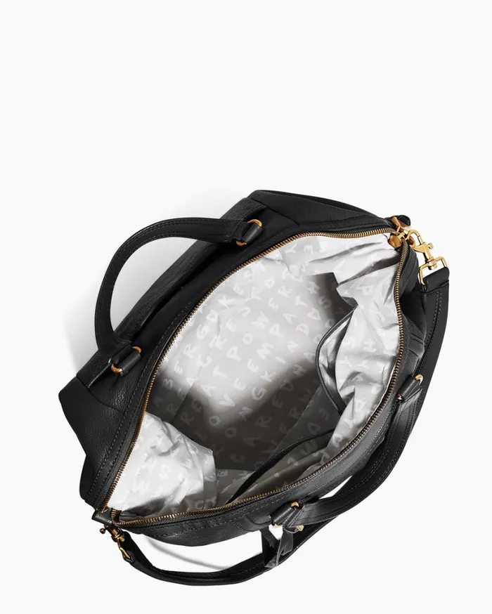 Worth It Expandable Tote Black With 14k Yellow Gold Women Aimee Kestenberg Tote Bags