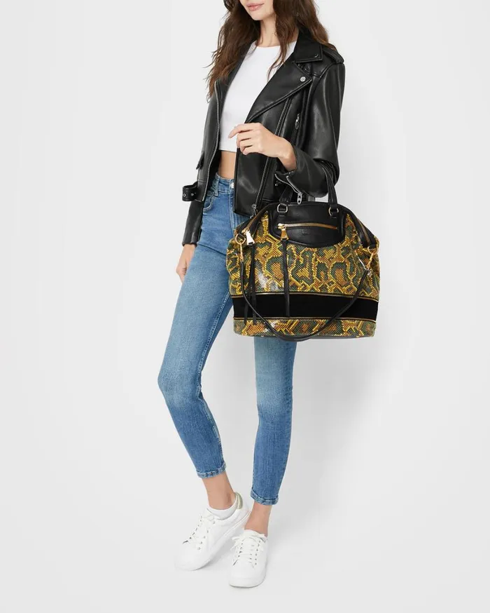 Worth It Expandable Tote Cumin Snake Women Aimee Kestenberg Tote Bags