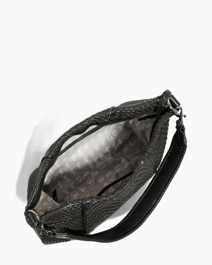 Woven All For Love Convertible Hobo Black With Gunmetal Women Aimee Kestenberg Shoulder Bags