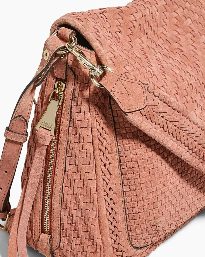 Woven All For Love Convertible Shoulder Apricot Suede Women Aimee Kestenberg Satchels