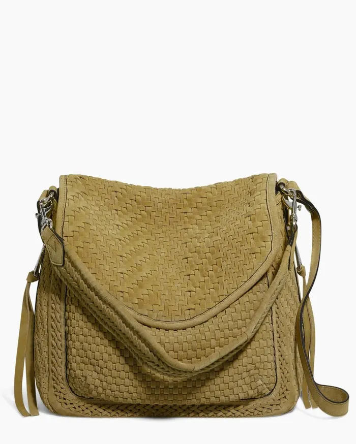 Woven All For Love Convertible Shoulder Soft Olive Suede Women Aimee Kestenberg Satchels Woven All For Love Convertible Shoulder Soft Olive Suede Women Aimee Kestenberg Satchels