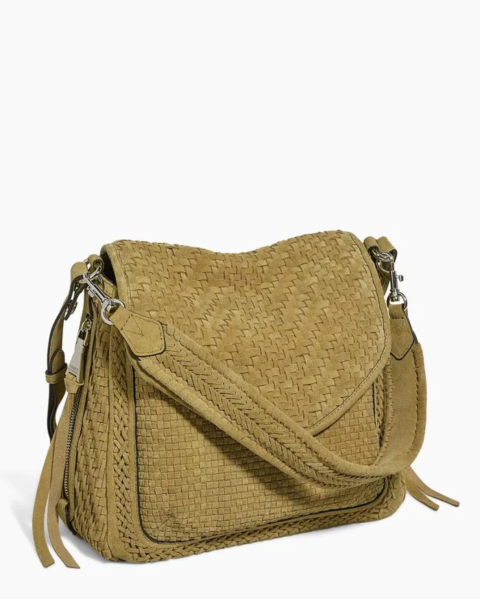 Woven All For Love Convertible Shoulder Soft Olive Suede Women Aimee Kestenberg Satchels