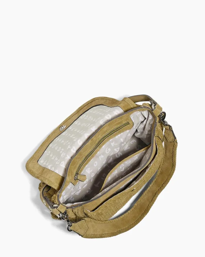 Woven All For Love Convertible Shoulder Soft Olive Suede Women Aimee Kestenberg Satchels