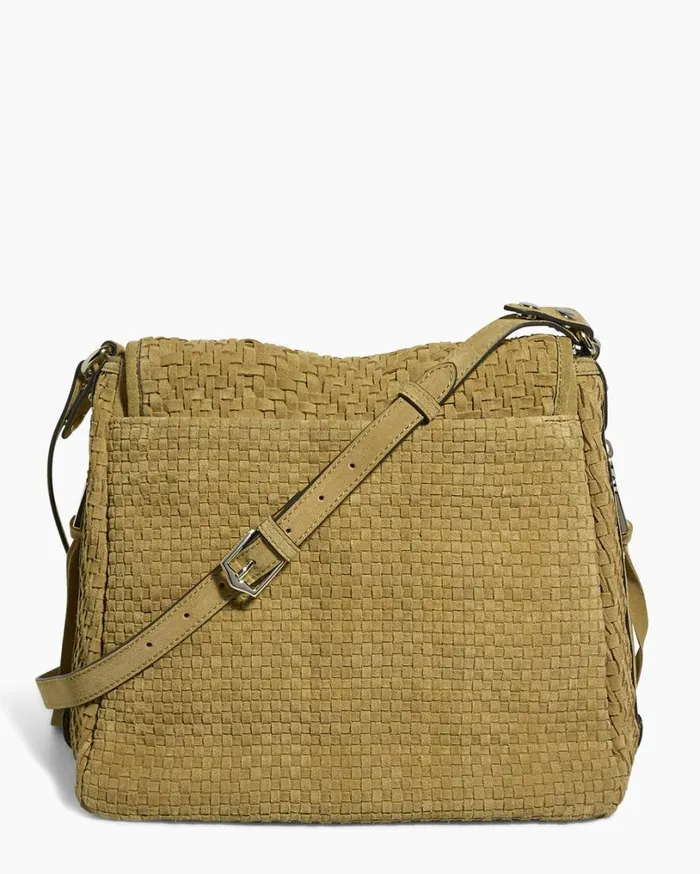 Woven All For Love Convertible Shoulder Soft Olive Suede Women Aimee Kestenberg Satchels