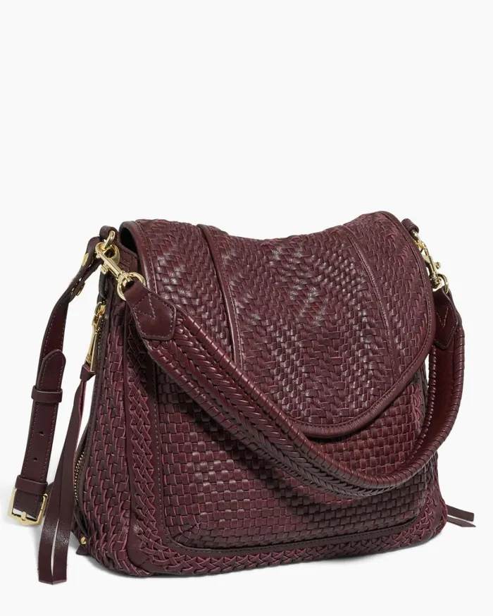 Woven All For Love Convertible Shoulder True Plum Women Aimee Kestenberg Crossbody Bags