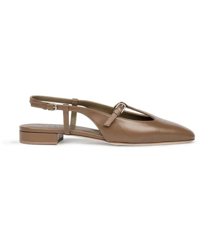 ZARAH SLINGBACK Acorn Box Calf Shop DEN Footwear