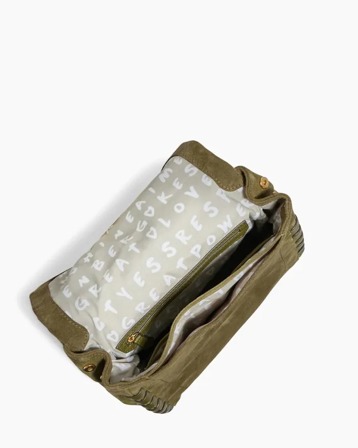 Zen Backpack Kelp Suede Women Aimee Kestenberg Backpacks