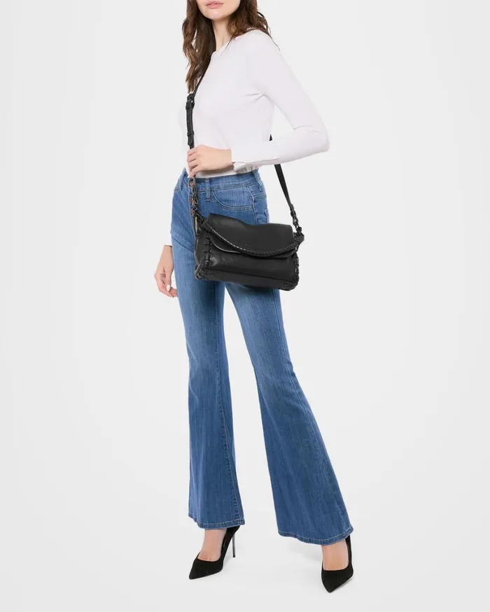 Zen Convertible Crossbody Black With Shiny Black Women Aimee Kestenberg Crossbody Bags