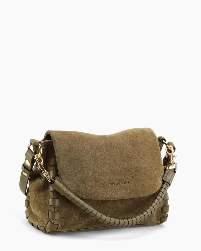 Zen Convertible Crossbody Kelp Suede Women Aimee Kestenberg Crossbody Bags