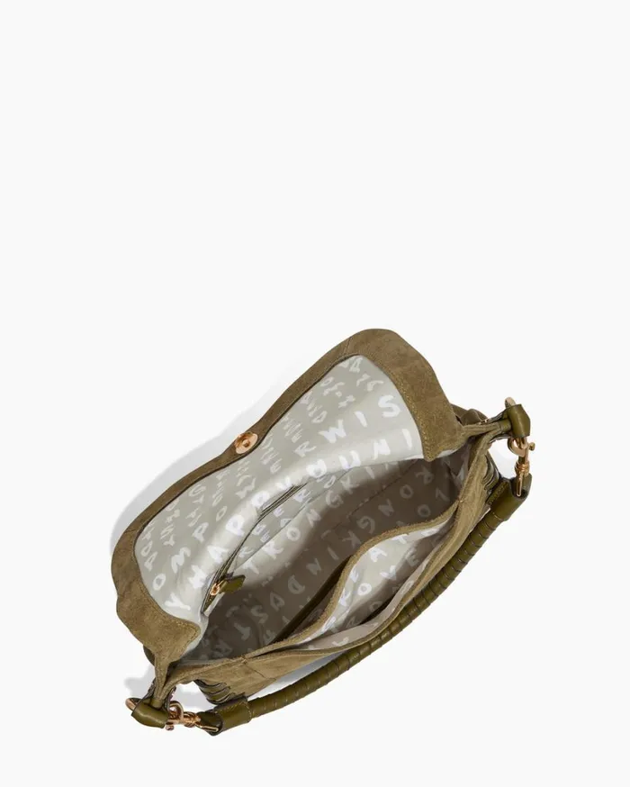Zen Convertible Crossbody Kelp Suede Women Aimee Kestenberg Crossbody Bags