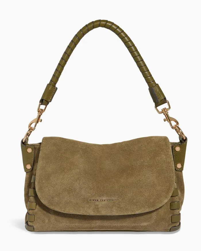 Zen Convertible Crossbody Kelp Suede Women Aimee Kestenberg Crossbody Bags